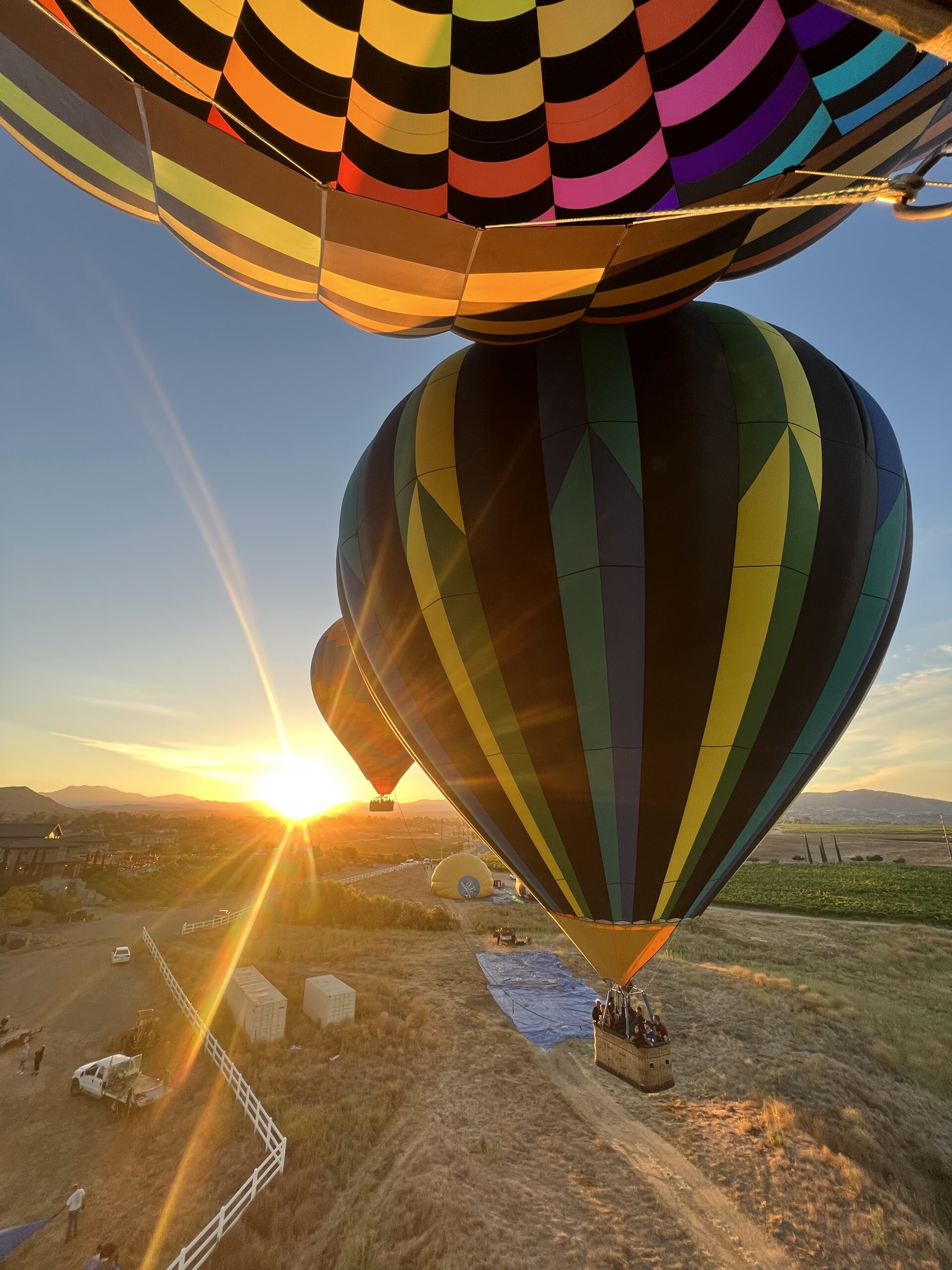 Hot air balloon flight